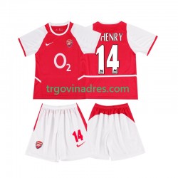Dječji Domaći Dres Arsenal Thierry Henry 14 Retro 2003 2002 s Kratkih Rukava Dječji Domaći Dres Arsenal Thierry Henry 14 Retro 2003 2002 s Kratkih Rukava