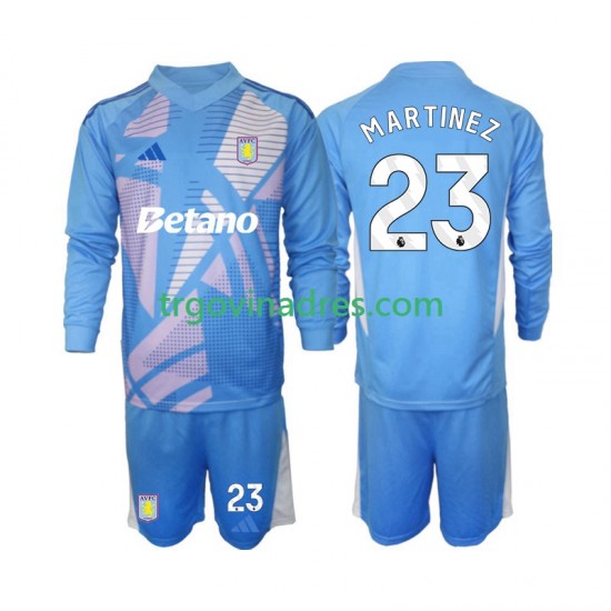 Dječji Treći Golmanski Dres Aston Villa Emiliano Martinez 23 2024-2025 s Dugim Rukavima Dječji Treći Golmanski Dres Aston Villa Emiliano Martinez 23 2024-2025 s Dugim Rukavima