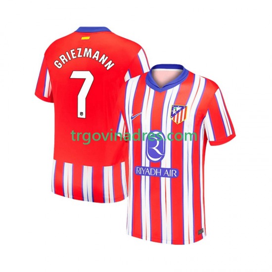 Muški Domaći Dres Atlético Madrid Antoine Griezmann 7 2024-2025 s Kratkih Rukava