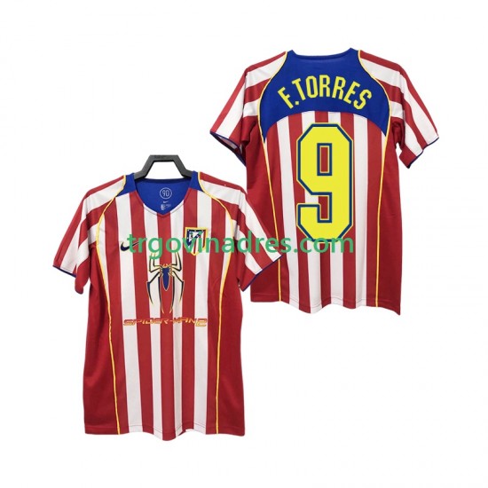 Muški Domaći Dres Atlético Madrid F TORRES 9 Retro 2005 2004 s Kratkih Rukava Muški Domaći Dres Atlético Madrid F TORRES 9 Retro 2005 2004 s Kratkih Rukava