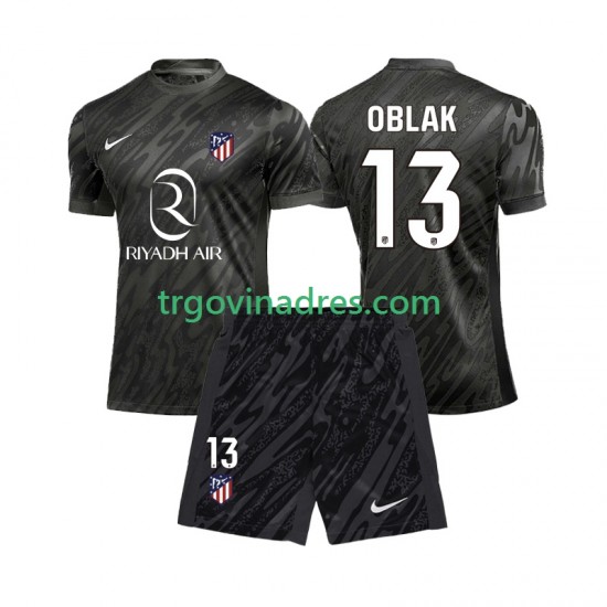 Dječji Domaći Golmanski Dres Atlético Madrid Jan Oblak 13 2024-2025 s Kratkih Rukava Dječji Domaći Golmanski Dres Atlético Madrid Jan Oblak 13 2024-2025 s Kratkih Rukava