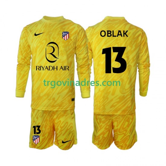Dječji Treći Golmanski Dres Atlético Madrid Jan Oblak 13 2024-2025 s Dugim Rukavima Dječji Treći Golmanski Dres Atlético Madrid Jan Oblak 13 2024-2025 s Dugim Rukavima