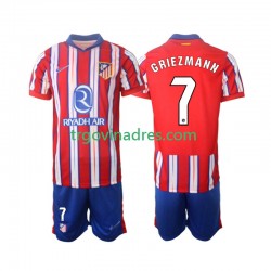 Dječji Domaći Dres Atlético Madrid Griezmann 7 2024-2025 s Kratkih Rukava Dječji Domaći Dres Atlético Madrid Griezmann 7 2024-2025 s Kratkih Rukava