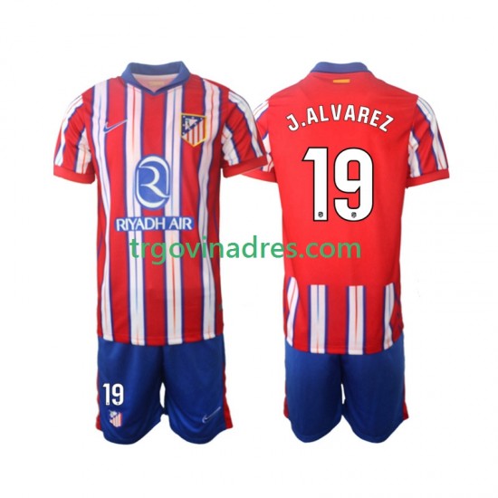Dječji Domaći Dres Atlético Madrid J.Alvarez 19 2024-2025 s Kratkih Rukava Dječji Domaći Dres Atlético Madrid J.Alvarez 19 2024-2025 s Kratkih Rukava