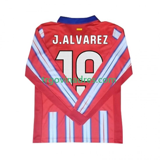 Muški Domaći Dres Atlético Madrid Julian Alvarez 19 2024-2025 s Dugim Rukavima Muški Domaći Dres Atlético Madrid Julian Alvarez 19 2024-2025 s Dugim Rukavima