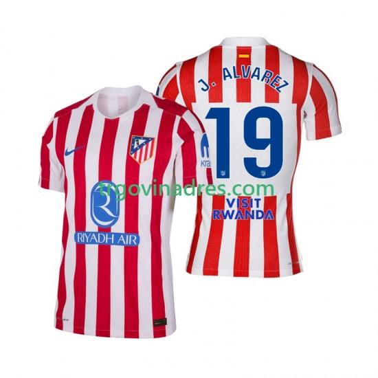Muški Domaći Dres Atlético Madrid Julian Alvarez 19 2025-2026 s Kratkih Rukava Muški Domaći Dres Atlético Madrid Julian Alvarez 19 2025-2026 s Kratkih Rukava