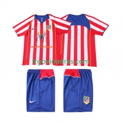 Dječji Domaći Dres Atlético Madrid Retro 2005 2004 s Kratkih Rukava Dječji Domaći Dres Atlético Madrid Retro 2005 2004 s Kratkih Rukava