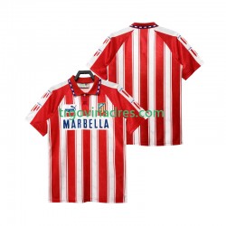 Muški Domaći Dres Atlético Madrid Retro 1995 1994 s Kratkih Rukava Muški Domaći Dres Atlético Madrid Retro 1995 1994 s Kratkih Rukava