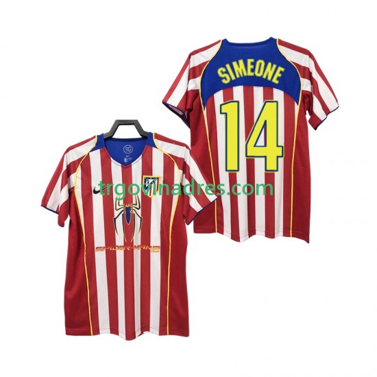 Muški Domaći Dres Atlético Madrid SIMEONE 14 Retro 2005 2004 s Kratkih Rukava Muški Domaći Dres Atlético Madrid SIMEONE 14 Retro 2005 2004 s Kratkih Rukava