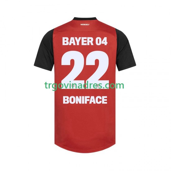 Muški Domaći Dres Bayer 04 Leverkusen Victor Boniface 22 2024-2025 s Kratkih Rukava Muški Domaći Dres Bayer 04 Leverkusen Victor Boniface 22 2024-2025 s Kratkih Rukava