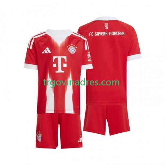 Dječji Domaći Dres FC Bayern München 2025-2026 s Kratkih Rukava Dječji Domaći Dres FC Bayern München 2025-2026 s Kratkih Rukava