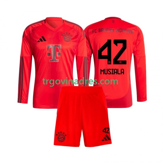 Dječji Domaći Dres FC Bayern München Jamal Musiala 42 2024-2025 s Dugim Rukavima Dječji Domaći Dres FC Bayern München Jamal Musiala 42 2024-2025 s Dugim Rukavima