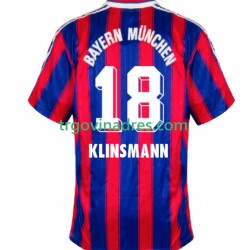Muški Domaći Dres FC Bayern München Klinsmann 18 Retro 1995 1997 s Kratkih Rukava Muški Domaći Dres FC Bayern München Klinsmann 18 Retro 1995 1997 s Kratkih Rukava