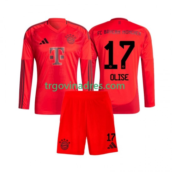 Dječji Domaći Dres FC Bayern München Michael Olise 17 2024-2025 s Dugim Rukavima Dječji Domaći Dres FC Bayern München Michael Olise 17 2024-2025 s Dugim Rukavima