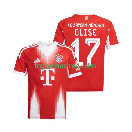 Muški Domaći Dres FC Bayern München Michael Olise 17 2025-2026 s Kratkih Rukava Muški Domaći Dres FC Bayern München Michael Olise 17 2025-2026 s Kratkih Rukava