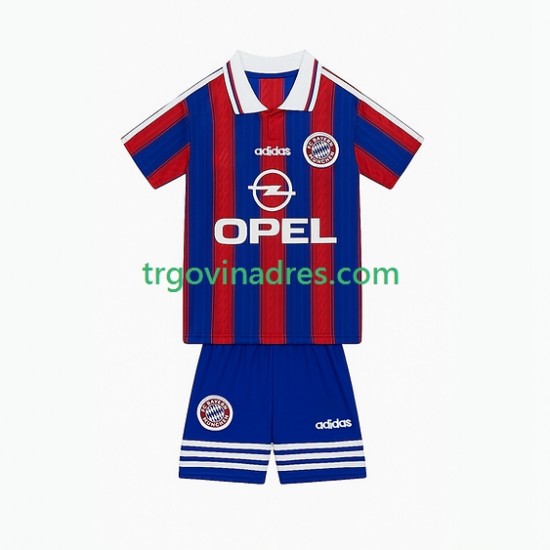 Dječji Domaći Dres FC Bayern München Retro 1995 1997 s Kratkih Rukava Dječji Domaći Dres FC Bayern München Retro 1995 1997 s Kratkih Rukava