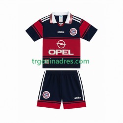 Dječji Domaći Dres FC Bayern München Retro 1997 1999 s Kratkih Rukava Dječji Domaći Dres FC Bayern München Retro 1997 1999 s Kratkih Rukava