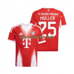 Muški Domaći Dres FC Bayern München Thomas Muller 25 2025-2026 s Kratkih Rukava Muški Domaći Dres FC Bayern München Thomas Muller 25 2025-2026 s Kratkih Rukava
