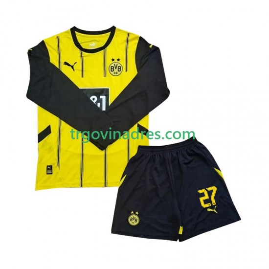 Dječji Domaći Dres Borussia Dortmund Karim Adeyemi 27 2024-2025 s Dugim Rukavima