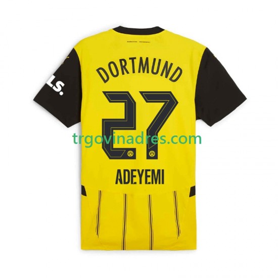 Muški Domaći Dres Borussia Dortmund Karim Adeyemi 27 2024-2025 s Kratkih Rukava Muški Domaći Dres Borussia Dortmund Karim Adeyemi 27 2024-2025 s Kratkih Rukava