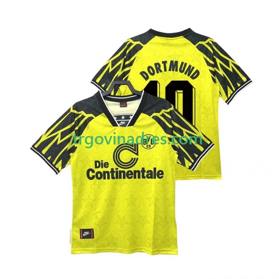 Muški Domaći Dres Borussia Dortmund Moller 10 Retro 1995 1994 s Kratkih Rukava Muški Domaći Dres Borussia Dortmund Moller 10 Retro 1995 1994 s Kratkih Rukava