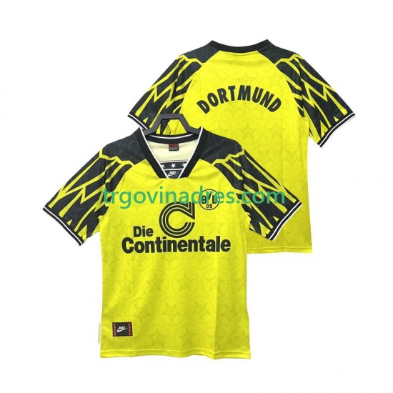 Muški Domaći Dres Borussia Dortmund Retro 1995 1994 s Kratkih Rukava Muški Domaći Dres Borussia Dortmund Retro 1995 1994 s Kratkih Rukava