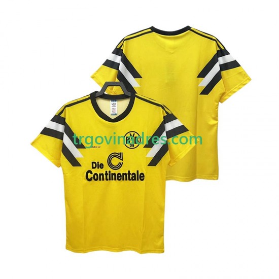 Muški Domaći Dres Borussia Dortmund Retro DFB-POKAL 1989 s Kratkih Rukava Muški Domaći Dres Borussia Dortmund Retro DFB-POKAL 1989 s Kratkih Rukava