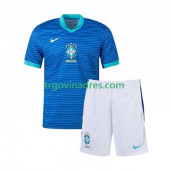 Dječji Gostujući Dres Brazil Copa America 2024 s Kratkih Rukava Dječji Gostujući Dres Brazil Copa America 2024 s Kratkih Rukava
