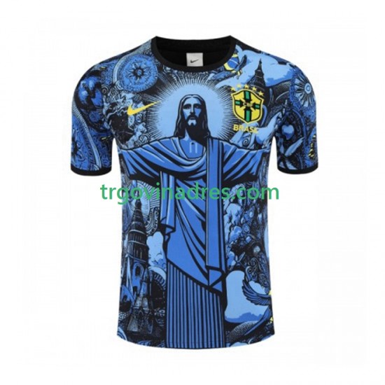 Muški Domaći Dres Brazil Jesus 2024-2025 s Kratkih Rukava Muški Domaći Dres Brazil Jesus 2024-2025 s Kratkih Rukava