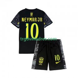 Dječji Domaći Brazil Neymar JR 10 Cheist the Redeemer Football Shirts 2024 s Kratkih Rukava Dječji Domaći Brazil Neymar JR 10 Cheist the Redeemer Football Shirts 2024 s Kratkih Rukava