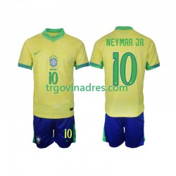 Dječji Domaći Dres Brazil Neymar JR 10 2024 s Kratkih Rukava Dječji Domaći Dres Brazil Neymar JR 10 2024 s Kratkih Rukava
