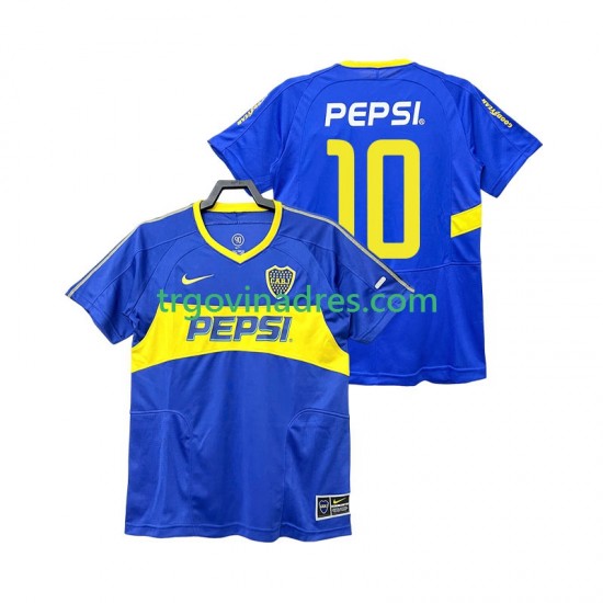 Muški Domaći Dres CA Boca Juniors PEPSI 10 Retro 2003 2004 s Kratkih Rukava Muški Domaći Dres CA Boca Juniors PEPSI 10 Retro 2003 2004 s Kratkih Rukava