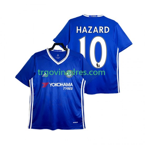 Muški Domaći Dres Chelsea HAZARD 10 Retro 2016-2017 s Kratkih Rukava Muški Domaći Dres Chelsea HAZARD 10 Retro 2016-2017 s Kratkih Rukava