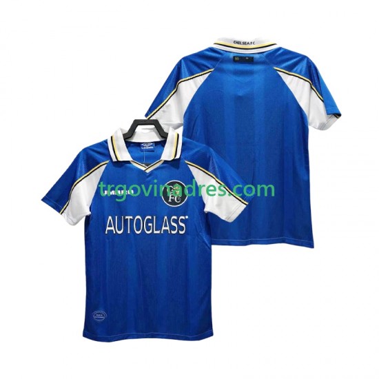Muški Domaći Dres Chelsea Retro 1997 1999 s Kratkih Rukava Muški Domaći Dres Chelsea Retro 1997 1999 s Kratkih Rukava