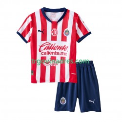 Dječji Domaći Dres Chivas de Guadalajara 2024-2025 s Kratkih Rukava Dječji Domaći Dres Chivas de Guadalajara 2024-2025 s Kratkih Rukava