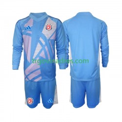 Dječji Domaći Golmanski Dres Kostarika 2024 s Dugim Rukavima