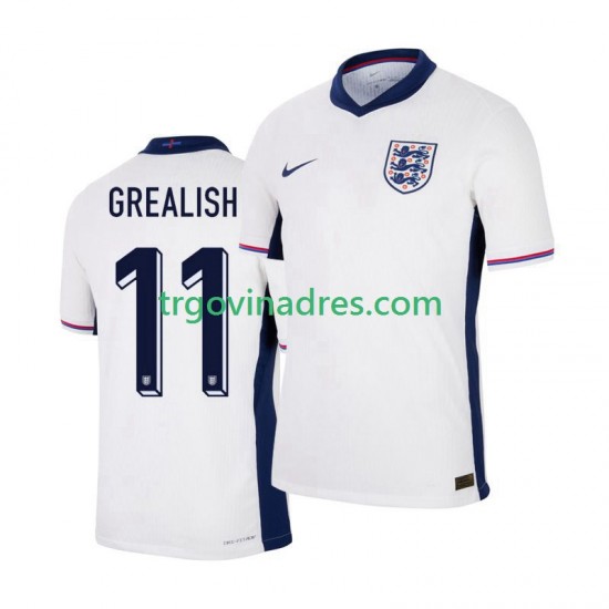 Muški Domaći Dres Engleska Jack Grealish 11 Euro 2024 s Kratkih Rukava Muški Domaći Dres Engleska Jack Grealish 11 Euro 2024 s Kratkih Rukava