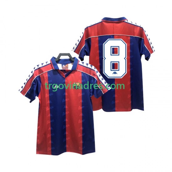 Muški Domaći Dres FC Barcelona 8 Retro 1992 1995 s Kratkih Rukava Muški Domaći Dres FC Barcelona 8 Retro 1992 1995 s Kratkih Rukava