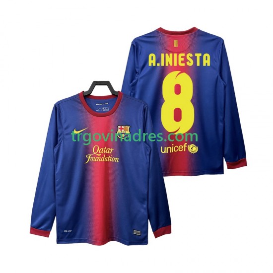 Muški Domaći Dres FC Barcelona A INIESTA 8 Retro 2012 2013 s Dugim Rukavima Muški Domaći Dres FC Barcelona A INIESTA 8 Retro 2012 2013 s Dugim Rukavima