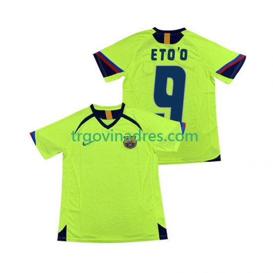 Muški Gostujući Dres FC Barcelona ETOO 9 Retro 2005 2006 s Kratkih Rukava Muški Gostujući Dres FC Barcelona ETOO 9 Retro 2005 2006 s Kratkih Rukava