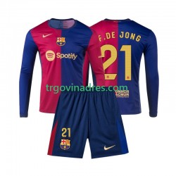 Dječji Domaći Dres FC Barcelona Frenkie de Jong 21 2024-2025 s Dugim Rukavima Dječji Domaći Dres FC Barcelona Frenkie de Jong 21 2024-2025 s Dugim Rukavima