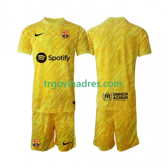 Dječji Gostujući Golmanski Dres FC Barcelona 2024-2025 s Kratkih Rukava Dječji Gostujući Golmanski Dres FC Barcelona 2024-2025 s Kratkih Rukava