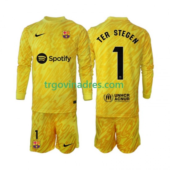 Dječji Gostujući Golmanski Dres FC Barcelona Ter Stegen 1 2024-2025 s Dugim Rukavima Dječji Gostujući Golmanski Dres FC Barcelona Ter Stegen 1 2024-2025 s Dugim Rukavima