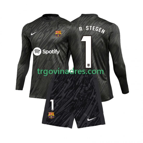 Dječji Treći Golmanski Dres FC Barcelona Ter Stegen 1 2024-2025 s Dugim Rukavima Dječji Treći Golmanski Dres FC Barcelona Ter Stegen 1 2024-2025 s Dugim Rukavima