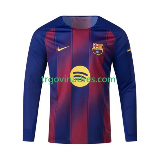 Muški Domaći Dres FC Barcelona 2025-2026 s Dugim Rukavima Muški Domaći Dres FC Barcelona 2025-2026 s Dugim Rukavima