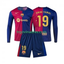 Dječji Domaći Dres FC Barcelona Lamine Yamal 19 2024-2025 s Dugim Rukavima Dječji Domaći Dres FC Barcelona Lamine Yamal 19 2024-2025 s Dugim Rukavima