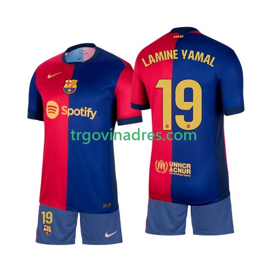 Dječji Domaći Dres FC Barcelona Lamine Yamal 19 2024-2025 s Kratkih Rukava Dječji Domaći Dres FC Barcelona Lamine Yamal 19 2024-2025 s Kratkih Rukava