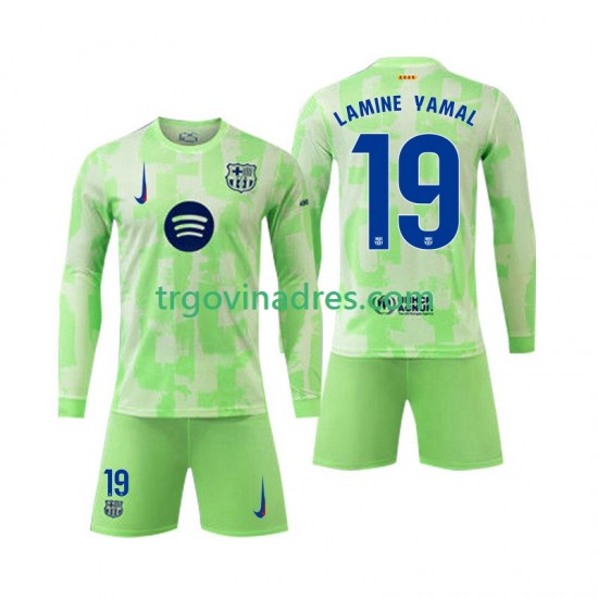 Dječji Treći Dres FC Barcelona Lamine Yamal 19 2024-2025 s Dugim Rukavima Dječji Treći Dres FC Barcelona Lamine Yamal 19 2024-2025 s Dugim Rukavima
