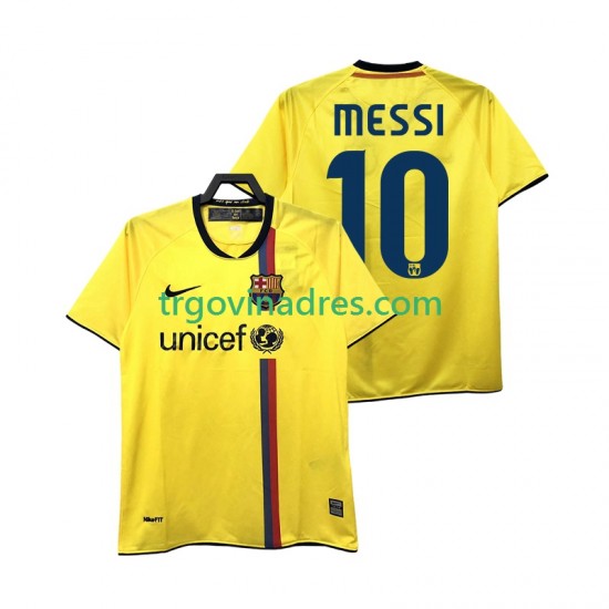 Muški Gostujući Dres FC Barcelona Lionel Messi 10 Retro 2009 2008 s Kratkih Rukava Muški Gostujući Dres FC Barcelona Lionel Messi 10 Retro 2009 2008 s Kratkih Rukava