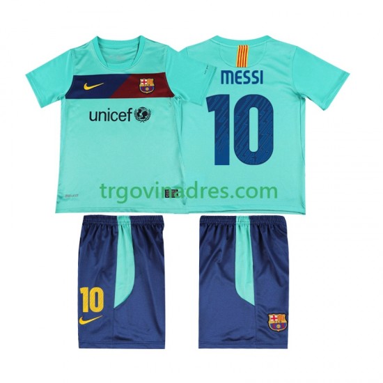 Dječji Gostujući Dres FC Barcelona Lionel Messi 10 Retro 2011 2010 s Kratkih Rukava Dječji Gostujući Dres FC Barcelona Lionel Messi 10 Retro 2011 2010 s Kratkih Rukava